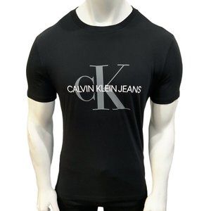 NWT CALVIN KLEIN AUTHENTIC MENS BLACK CREW NECK SHORT SLEEVE T-SHIRT SIZE S L XL